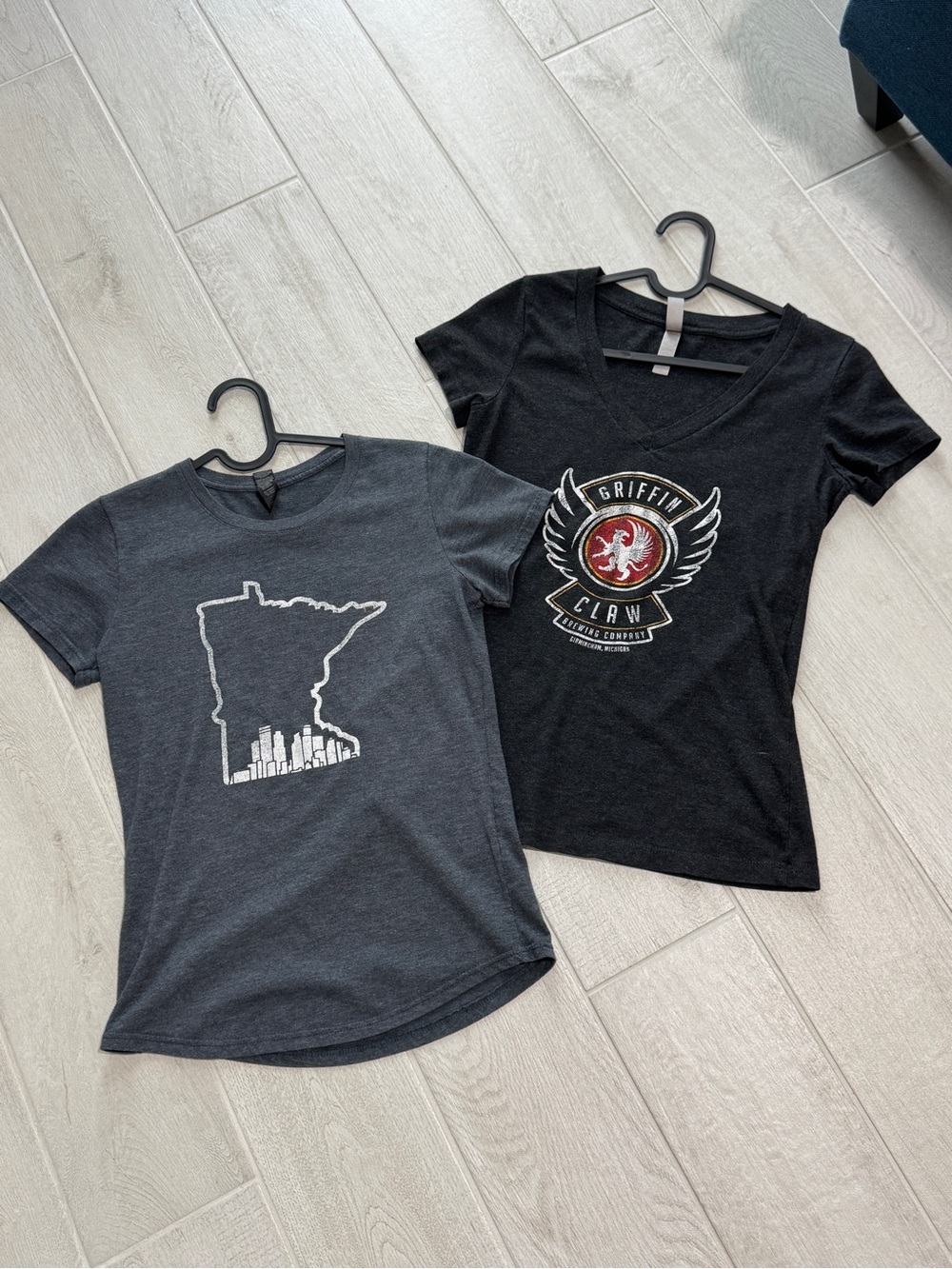 Set of 2: Women’s fitted tees (Minnesota & Griffin Claw Brewing Co, size small